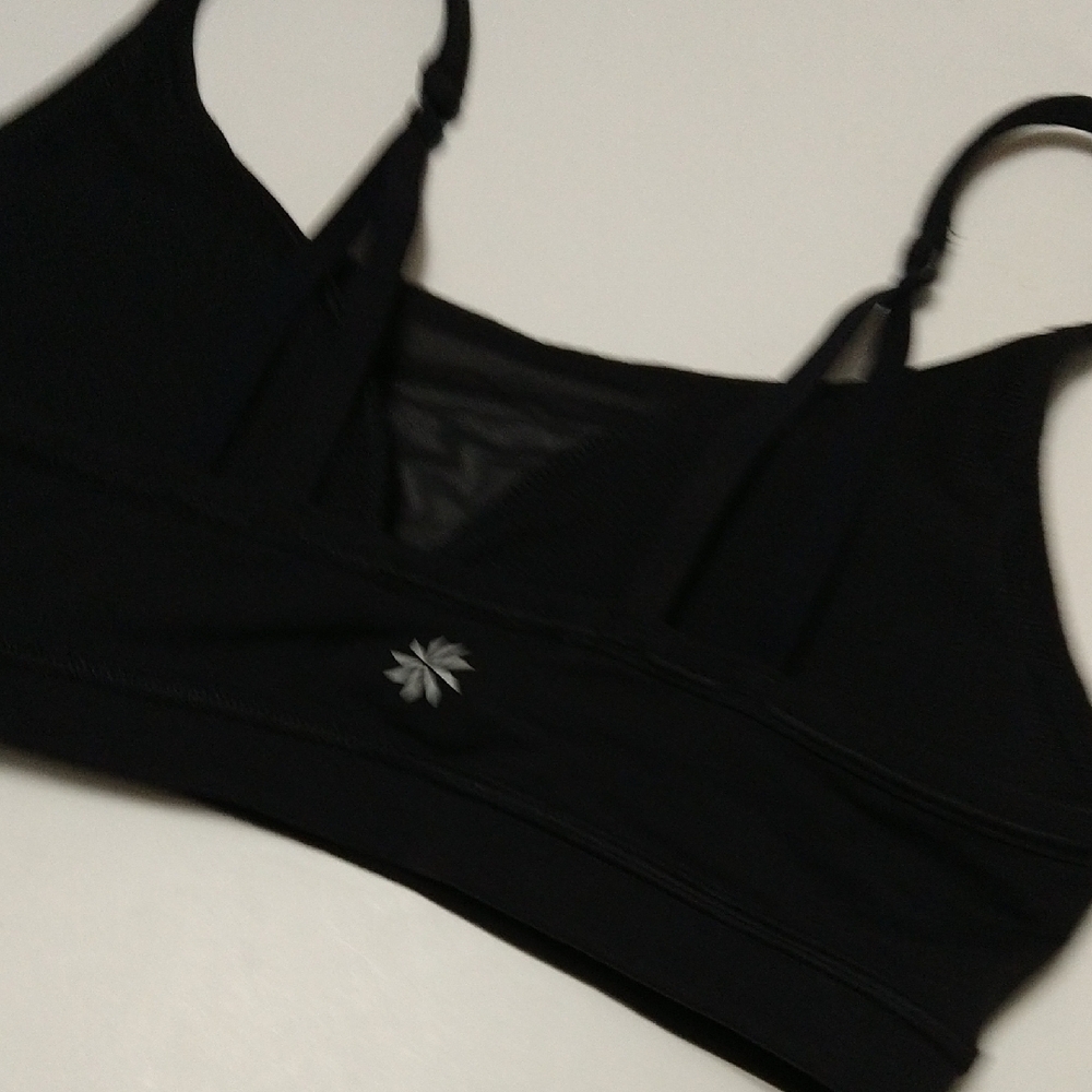 Athleta Black Women's Intimate Sports Bra W/Removable Pads Size S #1242 - Picture 4 of 11